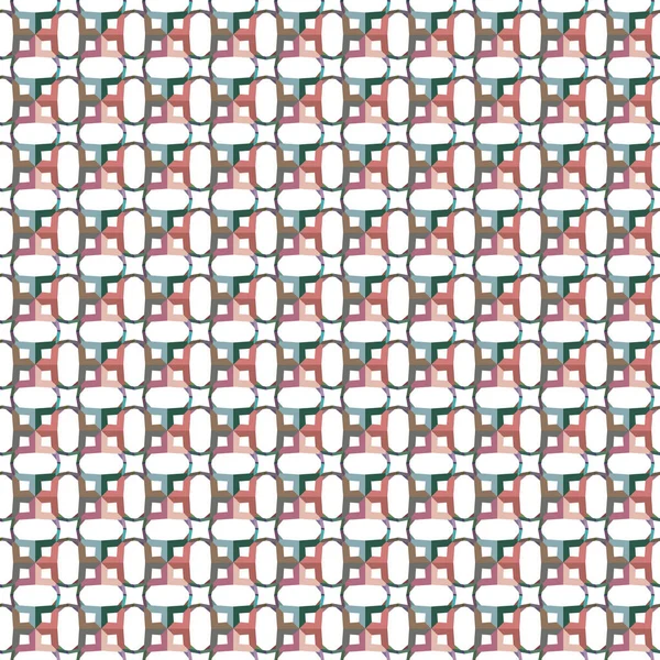 具有不同几何形状的抽象无缝图形矢量图 — 图库矢量图片