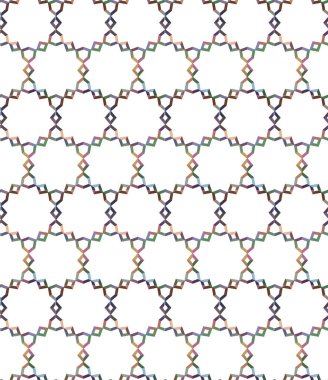 Geometrik şekilli kusursuz desen vektör çizimi