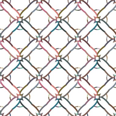 Tekrarlanan geometrik şekilli kusursuz desen, vektör illüstrasyonuName