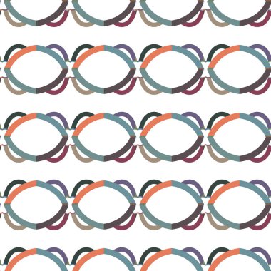 Geometrik şekilli kusursuz desen vektör çizimi