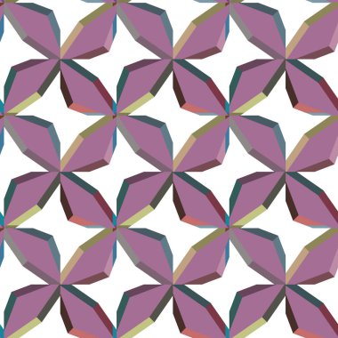 Geometrik şekilli kusursuz desen vektör çizimi