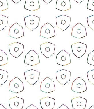 Geometrik şekilli kusursuz desen vektör çizimi