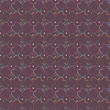 Soyut geometrik şekilli kusursuz desen