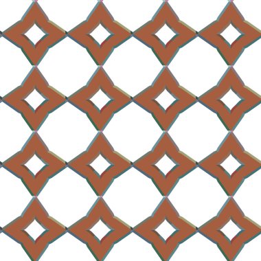 Geometrik şekilli kusursuz desen vektör çizimi