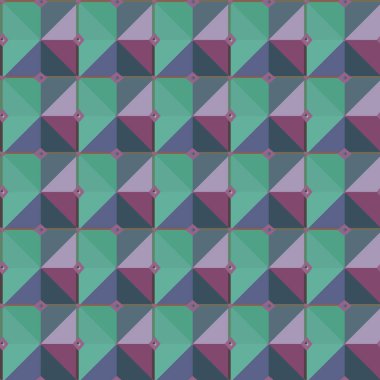 Geometrik şekilli kusursuz desen vektör çizimi