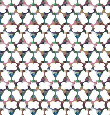 Tekrarlanan geometrik şekilli kusursuz desen, vektör illüstrasyonuName