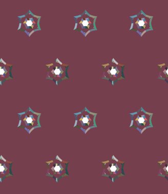 Geometrik süslemeli vektör deseni. Kusursuz tasarım dokusu.