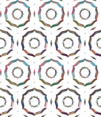 Tekrarlanan geometrik şekilli kusursuz desen, vektör illüstrasyonuName
