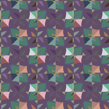 Tekrarlanan geometrik şekilli kusursuz desen, vektör illüstrasyonuName