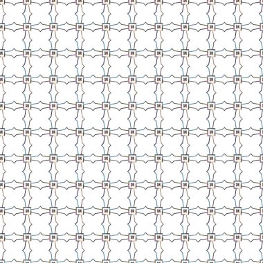 farklı geometrik şekillere sahip soyut, pürüzsüz desensiz vektör çizimi