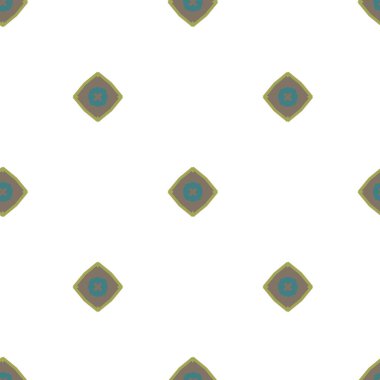 Geometrik şekilli kusursuz desen vektör çizimi