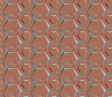 Geometrik şekilli kusursuz desen vektör çizimi