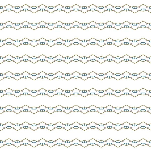 Nahtloses Muster Mit Geometrisch Wiederholten Formen Vektorillustration — Stockvektor