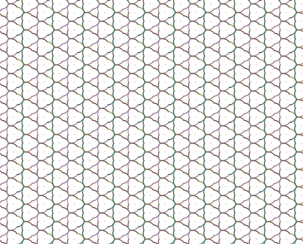 Безшовний Візерунок Геометричними Формами Векторна Ілюстрація — стоковий вектор
