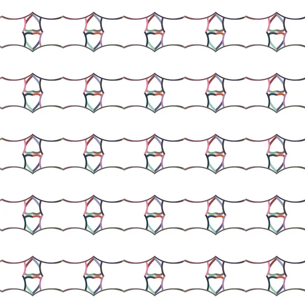 Απρόσκοπτη Μοτίβο Γεωμετρικά Επαναλαμβανόμενα Σχήματα Διανυσματική Απεικόνιση — Διανυσματικό Αρχείο