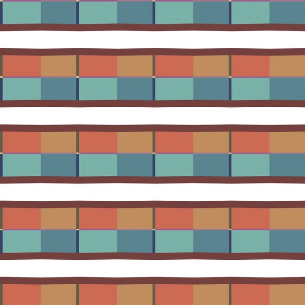 Patrón Sin Costuras Con Formas Geométricas Abstractas — Archivo Imágenes Vectoriales