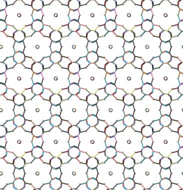 Geometrik şekilli kusursuz desen vektör çizimi