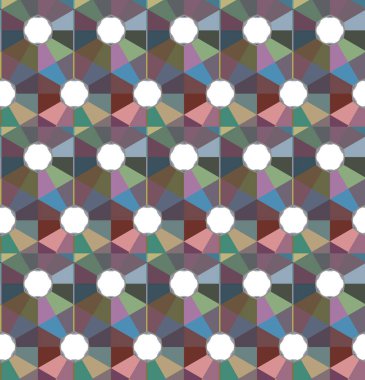 Geometrik şekilli kusursuz desen vektör çizimi