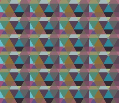 Geometrik şekilli kusursuz desen vektör çizimi