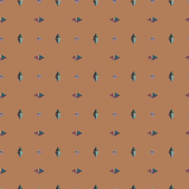 Geometrik şekilli kusursuz desen vektör çizimi