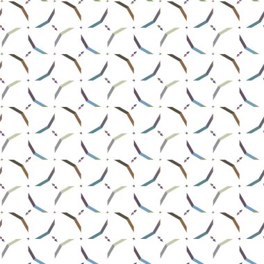 Geometrik şekilli kusursuz desen vektör çizimi