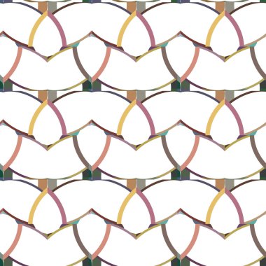 Tekrarlanan geometrik şekilli kusursuz desen, vektör illüstrasyonuName