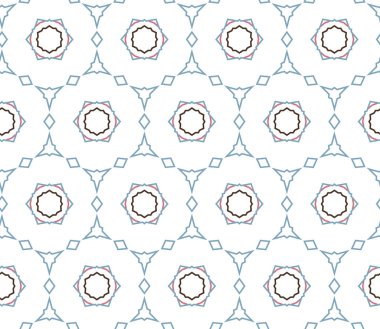 Tekrarlanan geometrik şekilli kusursuz desen, vektör illüstrasyonuName