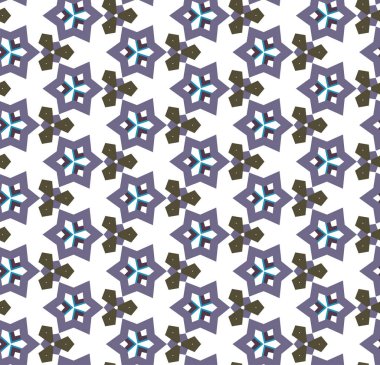 Soyut geometrik şekilli kusursuz desen