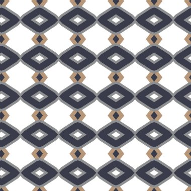 Geometrik şekilli kusursuz desen vektör çizimi