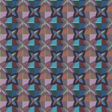 Tekrarlanan geometrik şekilli kusursuz desen, vektör illüstrasyonuName