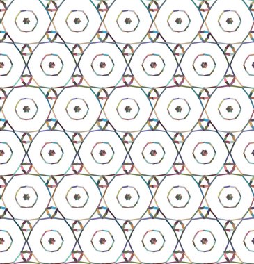 Geometrik şekilli kusursuz desen vektör çizimi