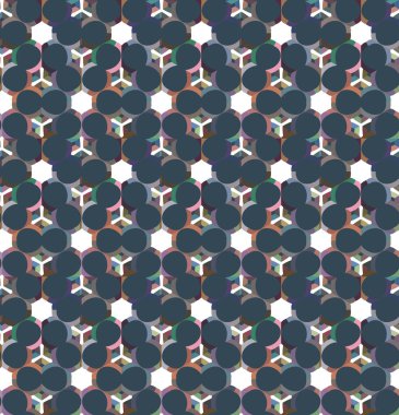 Geometrik şekilli kusursuz desen vektör çizimi