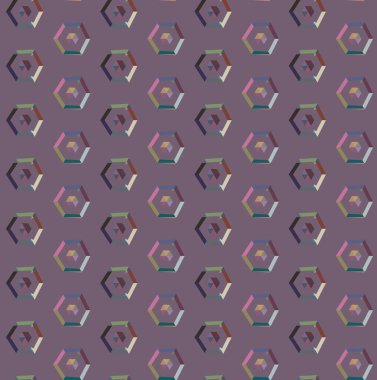 Tekrarlanan geometrik şekilli kusursuz desen, vektör illüstrasyonuName