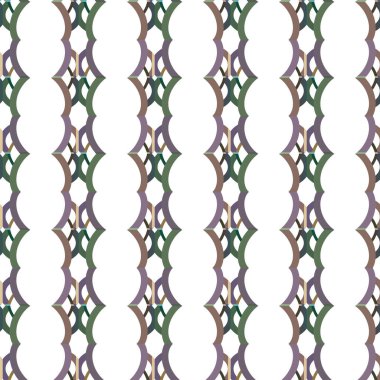 Geometrik şekilli kusursuz desen vektör çizimi