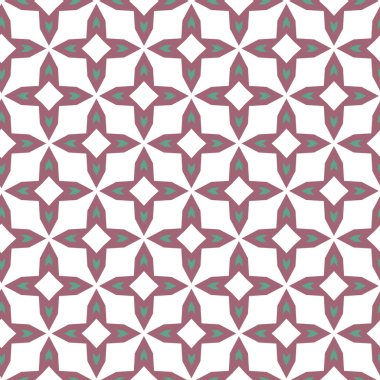 Geometrik şekilli kusursuz desen vektör çizimi