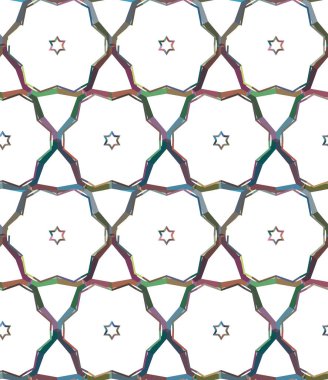 Geometrik şekilli kusursuz desen vektör çizimi