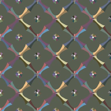 Soyut geometrik şekilli kusursuz desen