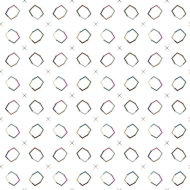 Geometrik şekilli kusursuz desen vektör çizimi