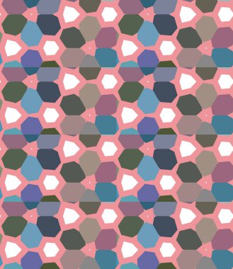 Geometrik şekilli kusursuz desen vektör çizimi 