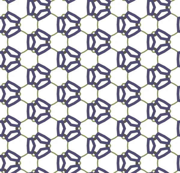 Nahtlose Muster Mit Abstrakten Geometrischen Formen — Stockvektor