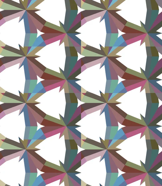 Naadloos Geometrisch Ornamentspatroon Abstracte Achtergrond — Stockvector