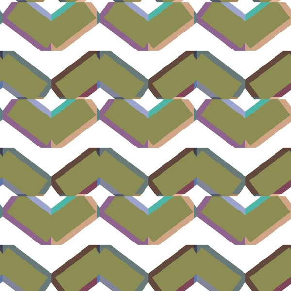 Nahtlose Muster Mit Geometrischen Formen Vektorillustration — Stockvektor