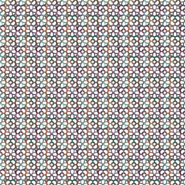 Geometrik şekilli kusursuz desen vektör çizimi
