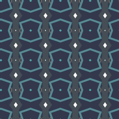 farklı geometrik şekillere sahip soyut, pürüzsüz desensiz vektör çizimi