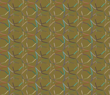 Geometrik şekilli kusursuz desen vektör çizimi