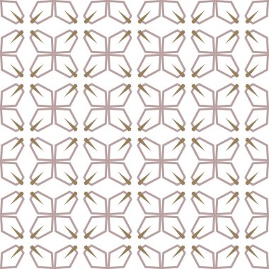 Geometrik şekilli kusursuz desen vektör çizimi