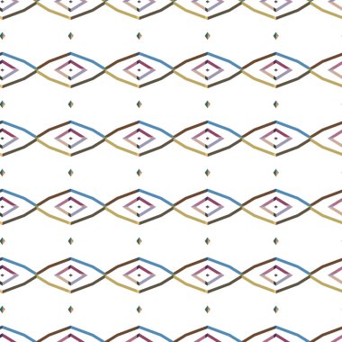 Geometrik şekilli kusursuz desen vektör çizimi