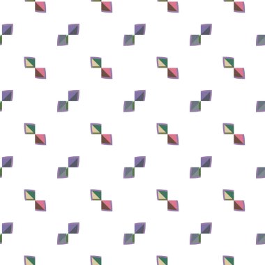 Geometrik şekilli kusursuz desen vektör çizimi