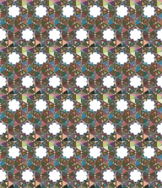 Geometrik şekilli kusursuz desen vektör çizimi