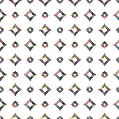 Geometrik şekilli kusursuz desen vektör çizimi